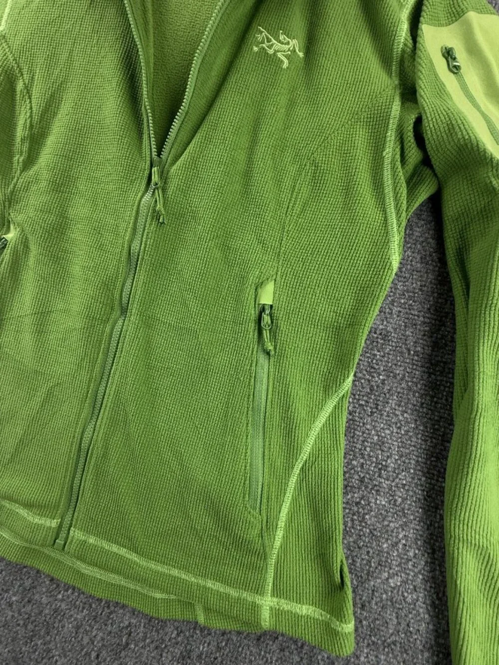 Arc'teryx Delta LT 14459 Jacket Polyester Medium Fleece Green Logo Gorp Women